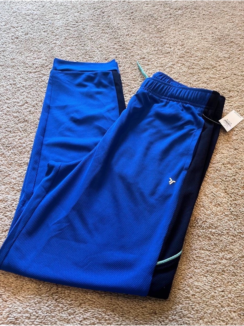 Old Navy Royal Blue Joggers with Navy Side Panels